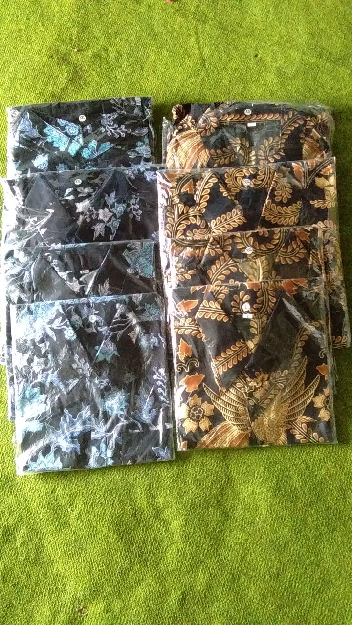 Batik Couple Keluarga Sania Ruffle Ori Ndoro Jowi Dnt Motif Pari Mataram