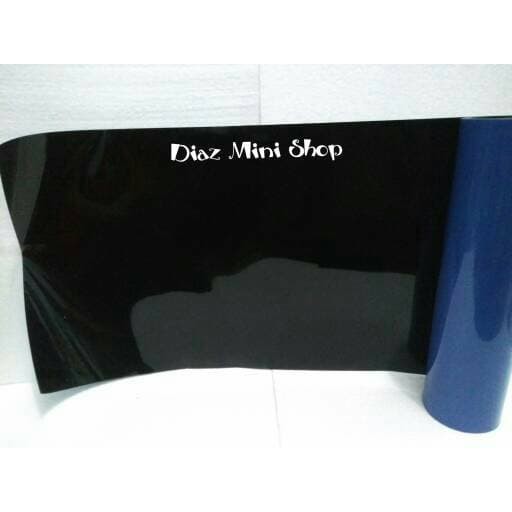 Promo Background Aquarium Gambar Polos Biru Hitam Tinggi 40 Cm