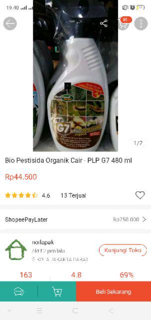 Bio Pestisida Organik Cair - Plp G7 480 Ml