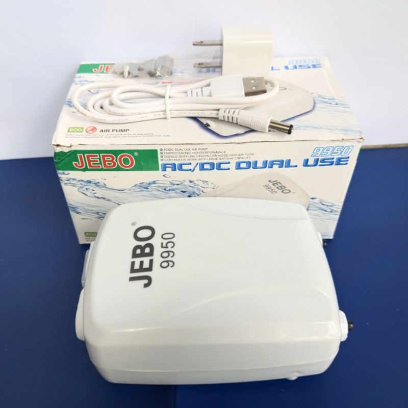 Aerator AC DC ACDC Baterai Jebo 9950