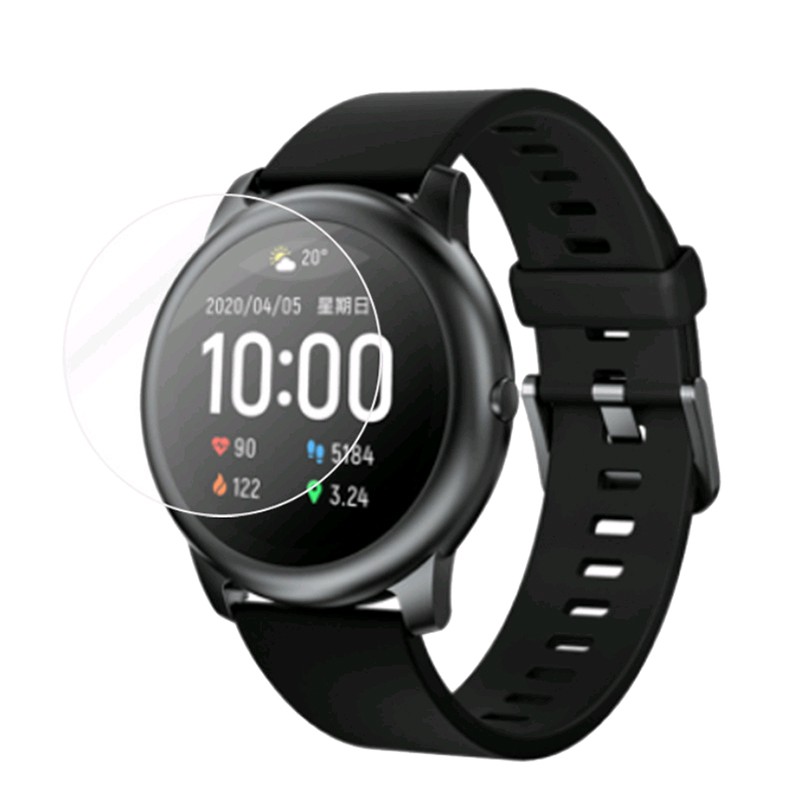 Pelindung Layar Tempered Glass Hd Anti Gores Untuk Smartwatch Xiaomi Haylou Solar Ls05