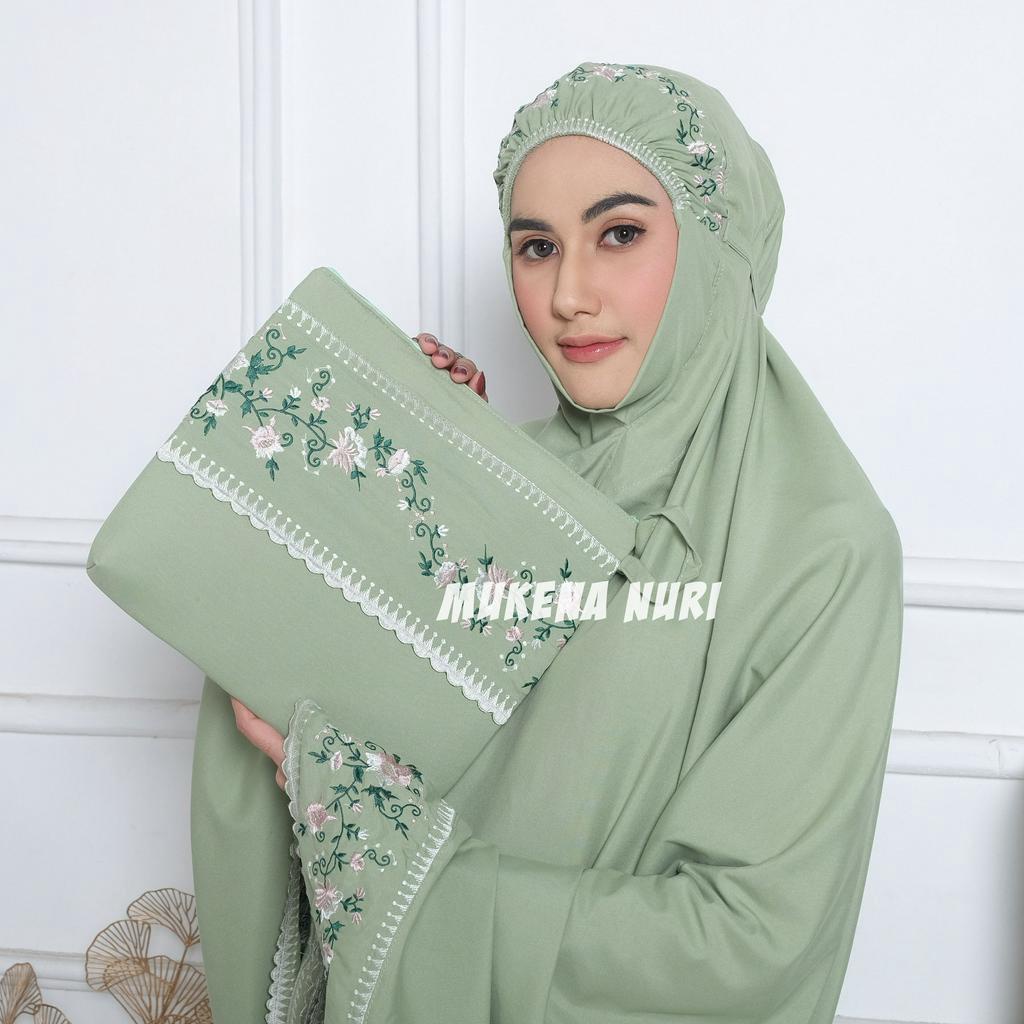 Mukena Vaseena Dewasa Katun Premium Bordir Jumbo Mewah Terbaru