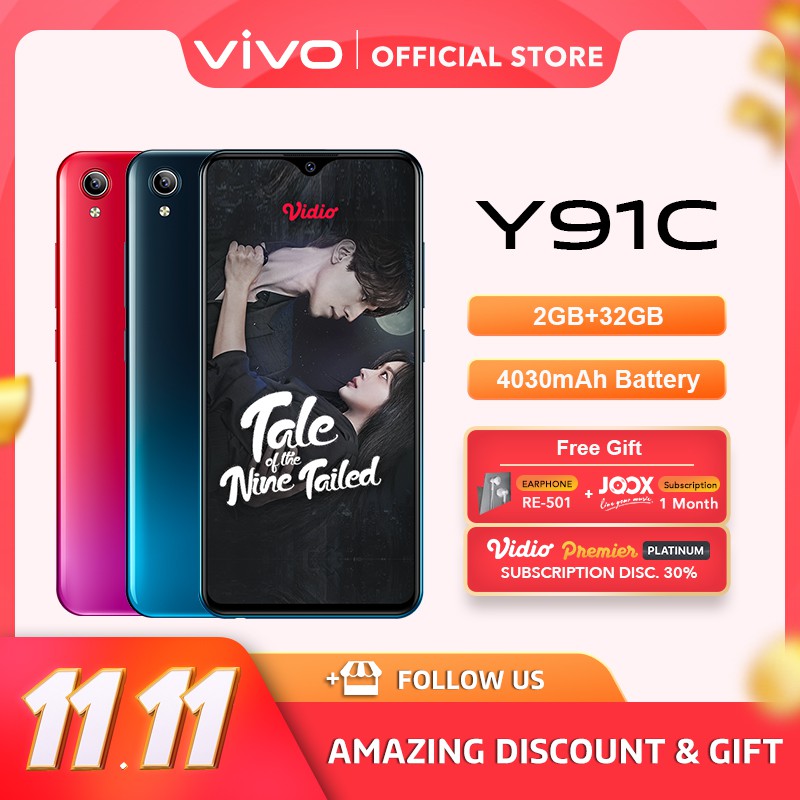 [CASHBACK 100K] vivo Y91C RAM 2GB ROM 32GB - Garansi Resmi