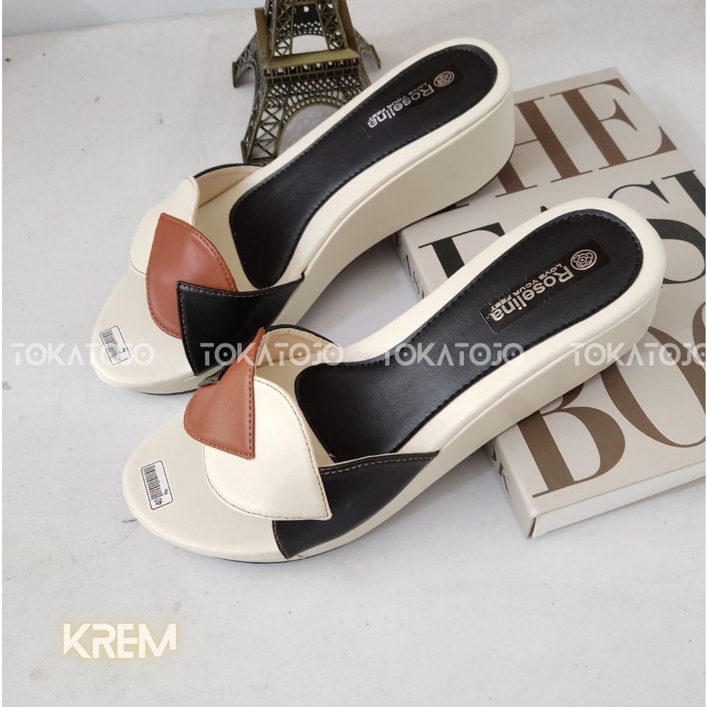 Sandal wedges wanita terbaru/sandal wanita casual elegan/sandal wedges hak 5 cm/sandal wanita dewasa terbaru/sandal wanita original terbaru/sandal motif hati