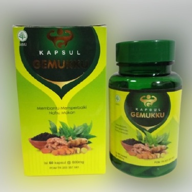 Kapsul GEMUK BADAN Gemukku isi 60 CV. HANIF HERBAL Original