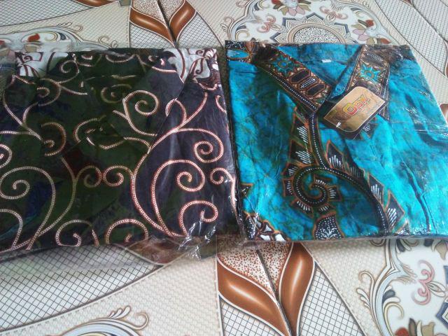 Kemeja Batik Pria Lengan Panjang Size M L Xl Xxl  Bswart Batik Hrb026 Kenongo Hem Panjang Padi