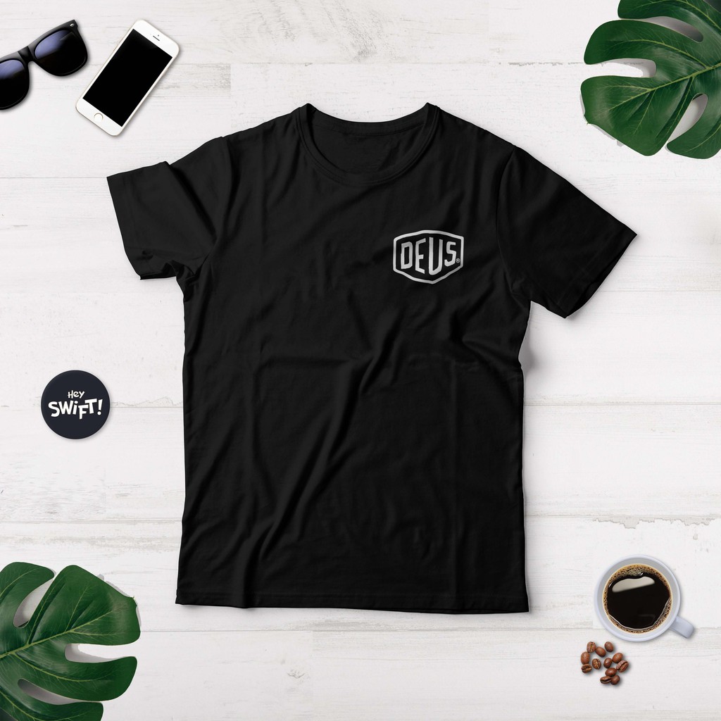 KAOS DEUS EX- MACHINA LOGO SMALL T-SHIRT BAJU DISTRO