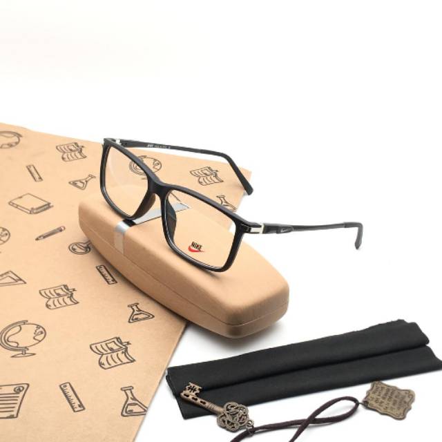 KACAMATA BACA PRIA WANITA  nike 0528 lensa Anti Radiasi PHOTOCHROMIC MINUS SILINDER blockoshuto