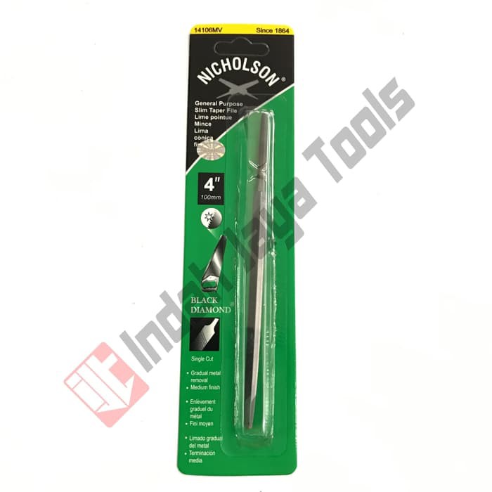 Kikir Gergaji Kayu Segitiga NICHOLSON 4 Inch