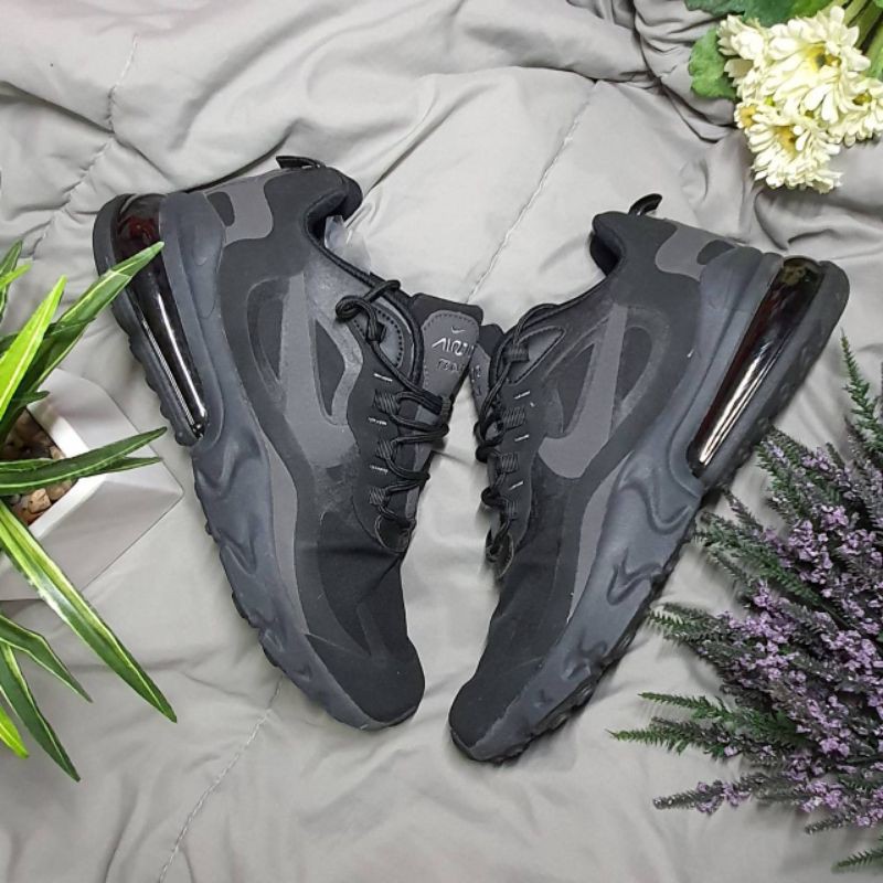 SEPATU NIKE AIR MAX 270 REACT TRIPLE BLACK