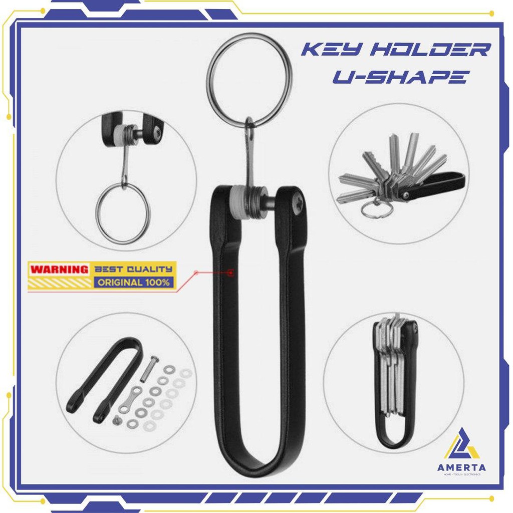 Fura U-Shape Key Holder - Black