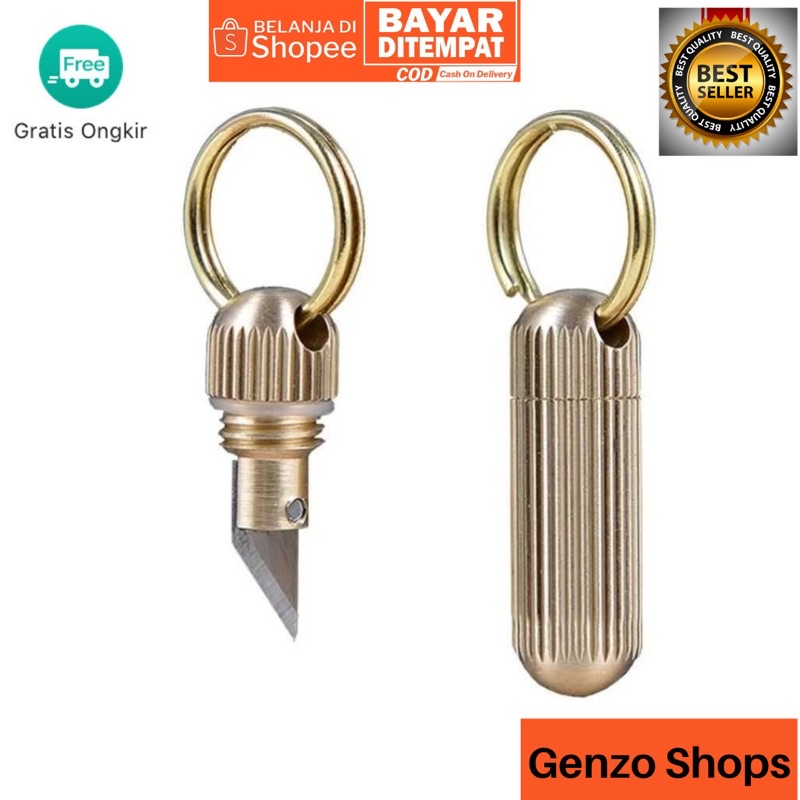 Gantungan Kunci Keren/Unik Pisau Cutter Mini