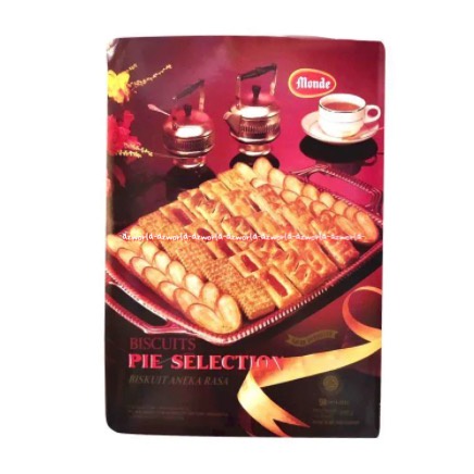 Monde Biscuits Pie Selection 800gr Biskuit Pie Aneka Rasa Kemasan Kaleng Merah Mondee Kotak Bisckuit Kue Kering Pai Pie Cookies Assorted Mondde