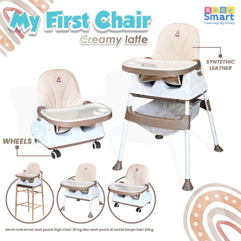 Bebe smart my first chair 4in1 / kursi makan anak multifungsi