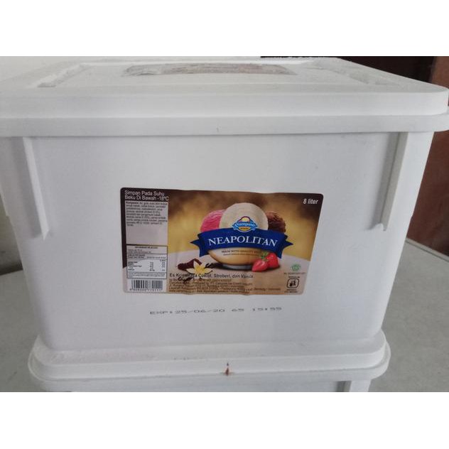 

ღxlbღ^ZZAK✪ Ice Cream Campina Neopolitan 8 liter ✪ *d,^