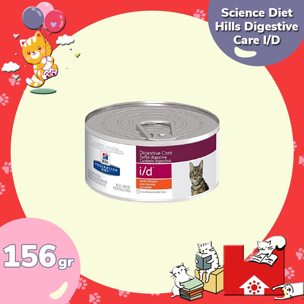 Hills Science Diet I/D Digestive Care 156gr - Makanan Kucing &amp; Anjing