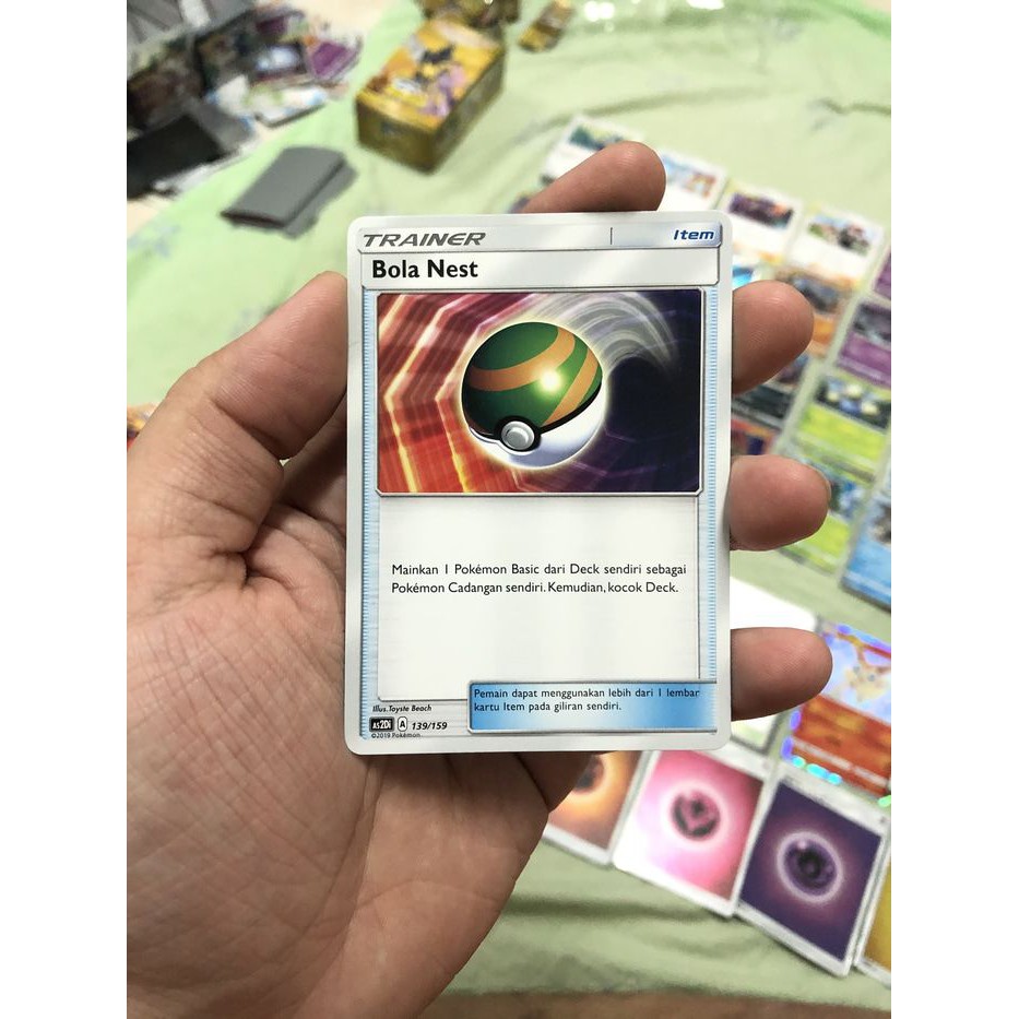 EgSi351 Kartu Pokemon TCG Bola Nest Kebangkitan Legenda Item Trainer Staple