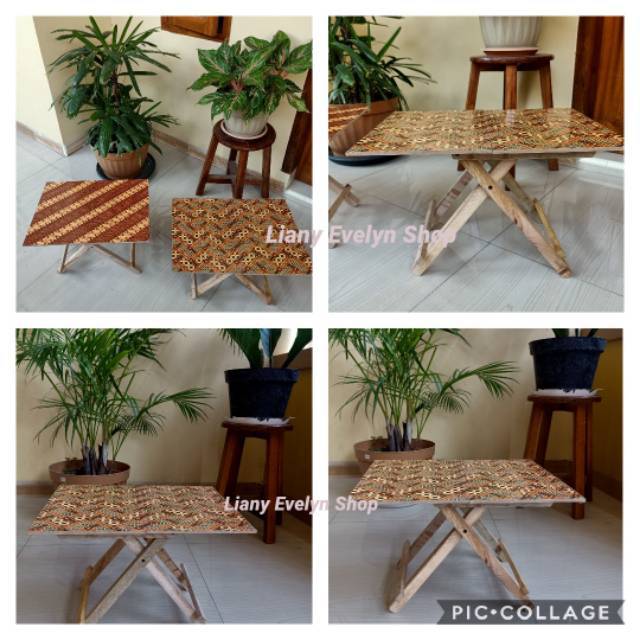  Meja  Lipat Kayu Alami Murah  Meriah Shopee  Indonesia