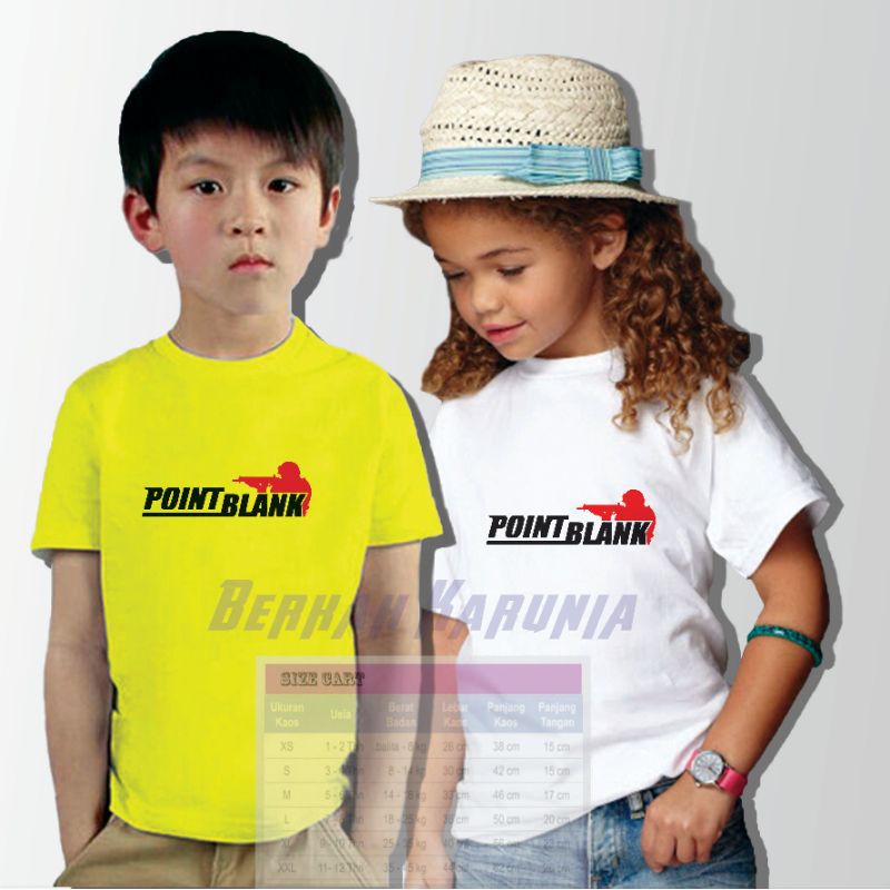 kaos distro anak anak, kaos pointblank, kaos katun combed 24s, kaos anak laki-laki dan perempuan