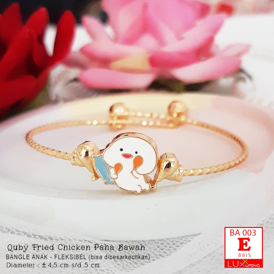 BA 010 Gelang Xuping Anak Pentol Quby Sticker WA Pentol Perhiasan Set Xuping Anak Lucu Luxx Xuping