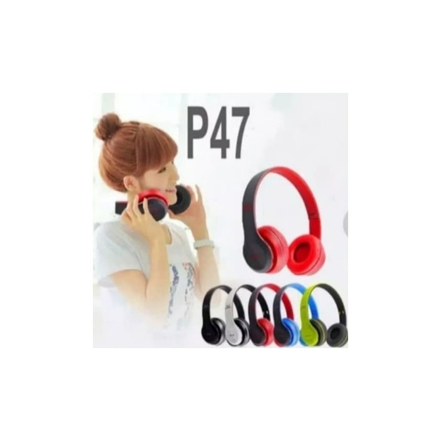 Headphone Wireless Portable Bluetooth Headset Bass Handsfree Earphone Bando P47