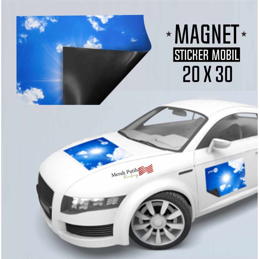 

Magnet Stiker Mobil A4 20 cm x 30 cm Tebal 0.5 mm Custom size