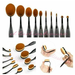 [ isi 10 ] Oval Brush Set 10 in 1