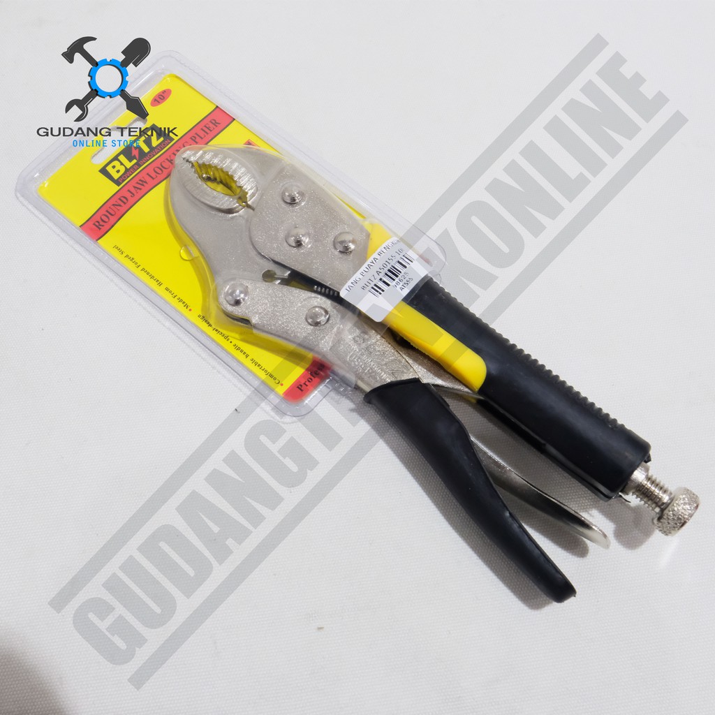 Blitz Tang Buaya Gagang Karet - Locking Plier - Tang Jepit 10 Inch