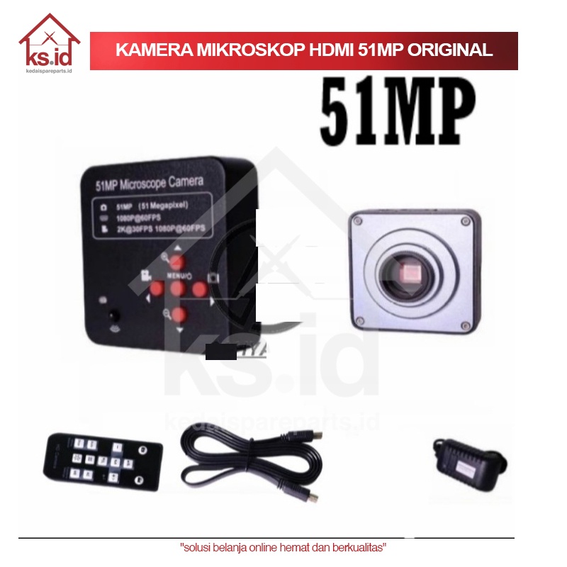Kamera Mikroskop HDMI 51Mp Kualitas Terbaik / Kamera Camera Microscope 51MP FULL HD 1080 3 in 1 HDMI