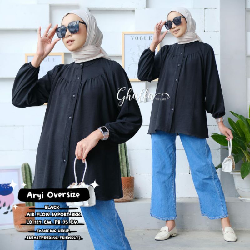 ATASAN WANITA BLOUSE ARYI OVERSIZE BY GHAFFA