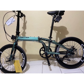 Sepeda  Lipat United  Cora  9 Speed Folding Bike United  Cora  