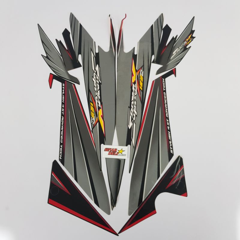 striping stiker honda supra x125 D 2006