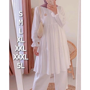 Baju Atasan Tunik Fashion Wanita Remaja Polos Ld 120 130 140 cm SORAYA TUNIK