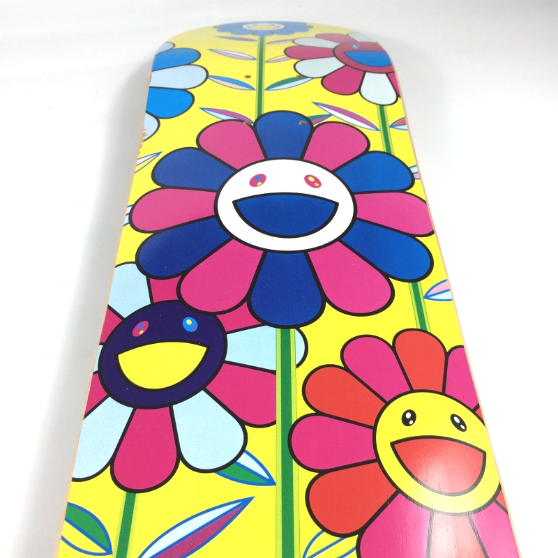 Bape Skateboard deck pro Decotakashi Murakami Flower Ukuran 31x8 Inch Untuk Dekorasi Interior KK