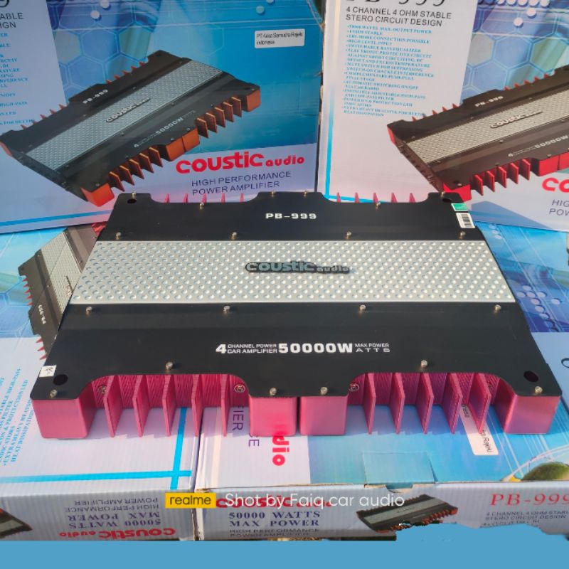 power amplifier  coustic PB-999 seri tertinggi 4 chanel