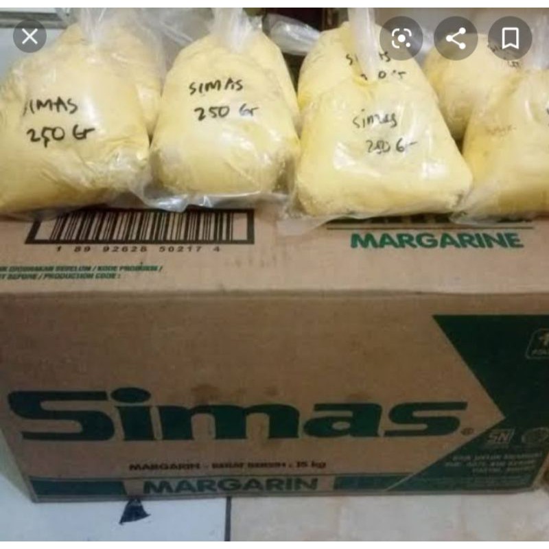 

Mentega Simas - Mentega Simas Repack 250gr