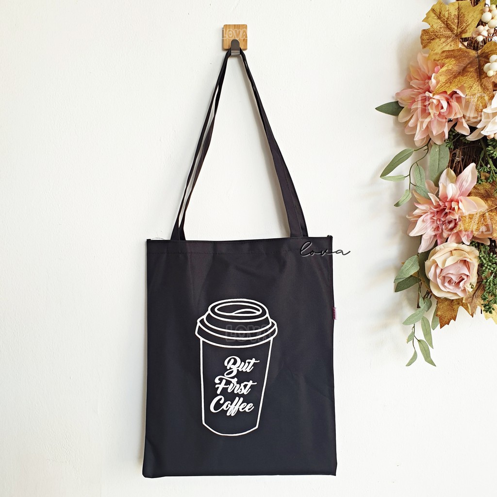 [LOKAL] Fashion Fair - COFFEE [ADA RESLETING] Dari JKT - BISA COD TAS TOTEBAG KOPI SLINGBAG