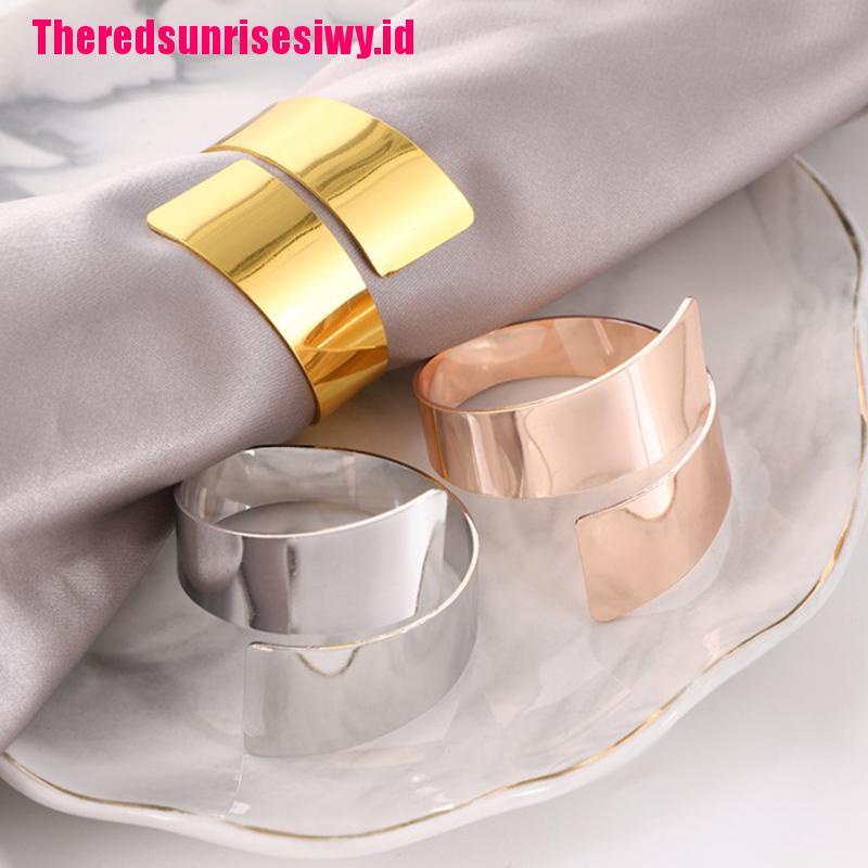 1pc Cincin Serbet Gaya Modern Untuk Hotel