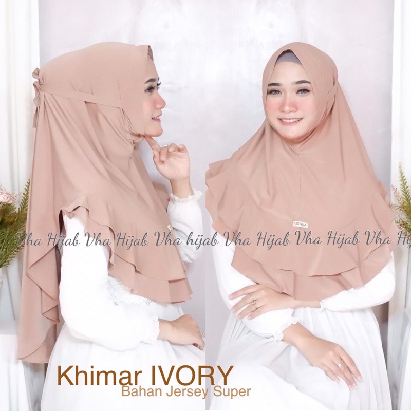 THR RAMADHAN VHA | Khimar IVORY TALI JERSEY