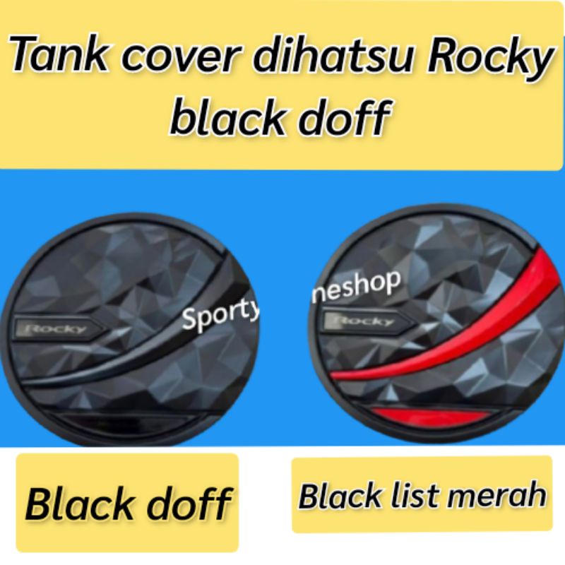 Tank cover daihatsu allnew Rocky black doff