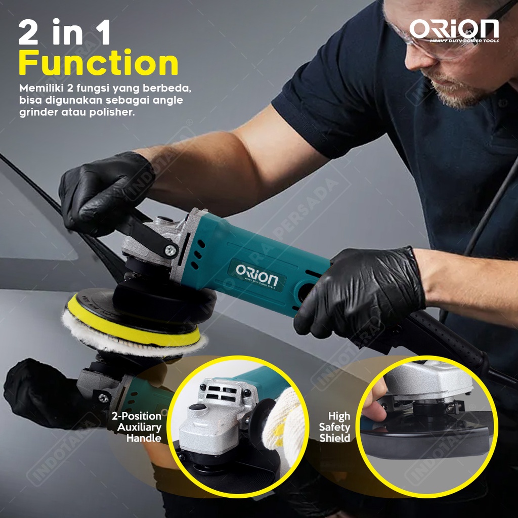 Mesin Gerinda Tangan / Angle Grinder With Polisher Orion - HGP6020VS