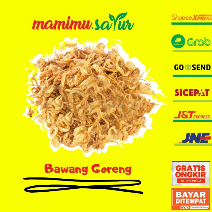 

BAWANG GORENG ASLI RENYAH BAWANG GORENG KEMASAN