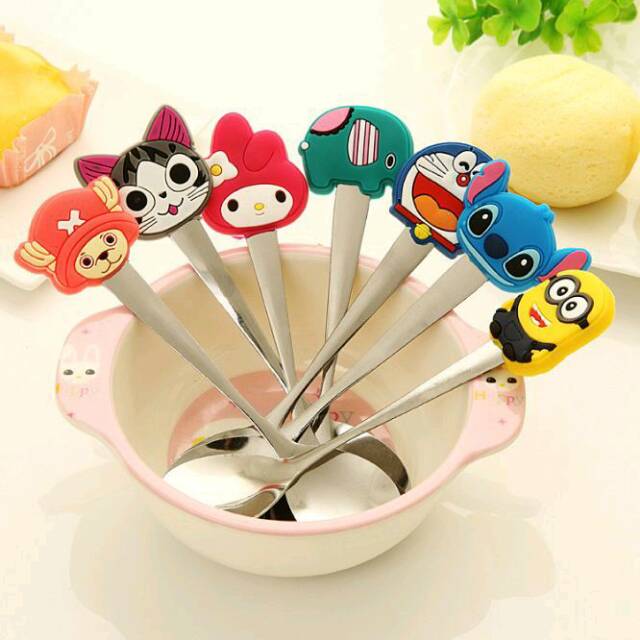 Sendok Teh Karakter Kartun Lucu Imut / Tea Spoon Stainless Steel