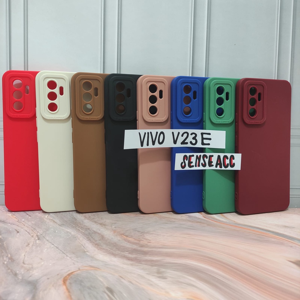 Pro Camera SoftCase Full Cover Matte Edge Case Vivo V23E V21 4G SenseAcc