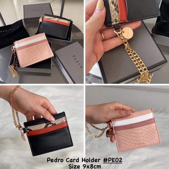 Pedro card holder dompet kartu PE02 Snake kulit cewek wanita
