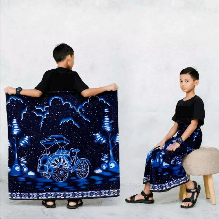 Sarung Anak SD/SMP kang santri -wajada exclusive - sarung batik santri