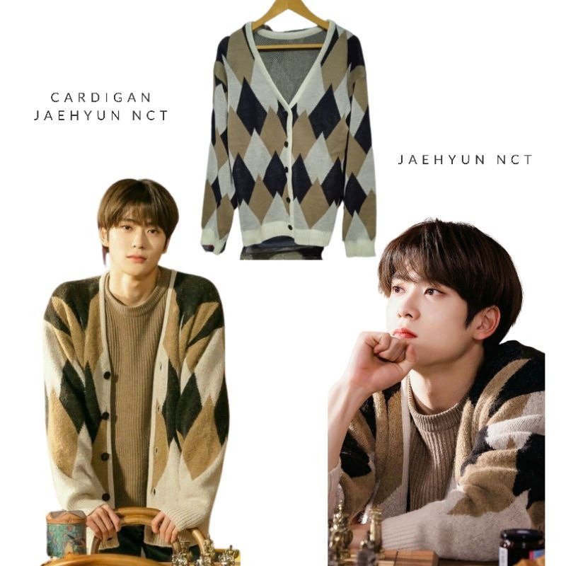 Jaehyun nct cardigan / korean idol outfit cardigan oversize rajut