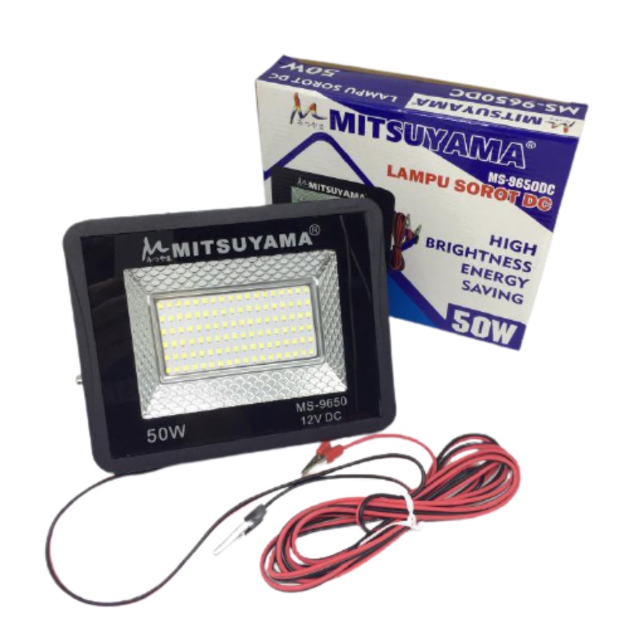 LAMPU SOROT DC 12V 50 WATT PUTIH LAMPU LED TEMBAK 50W WATERPROOF