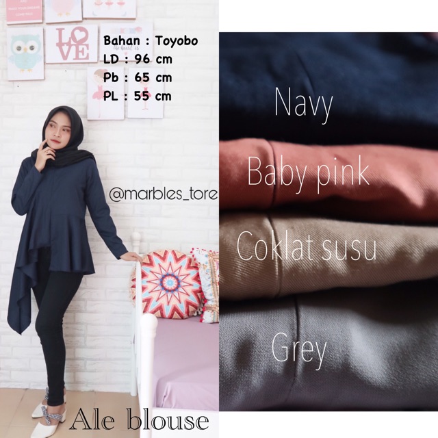 Ale blouse / baju muslim wanita / baju wanita muslim / baju modern