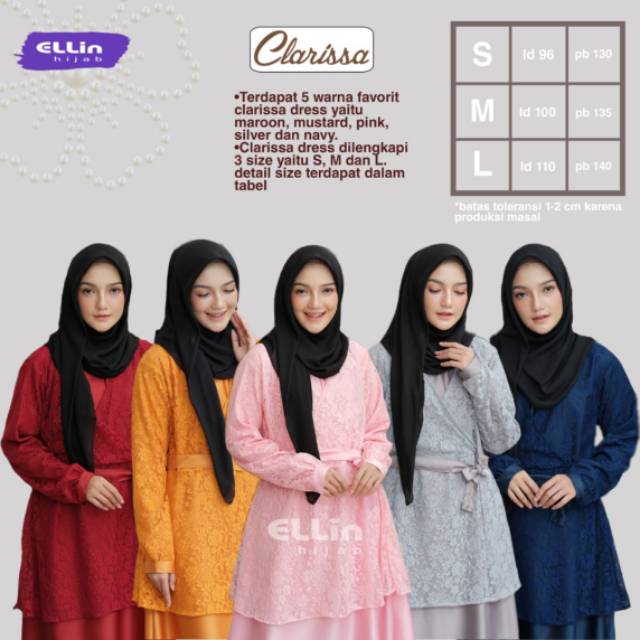 Gamis clarissa bye ellin hijab